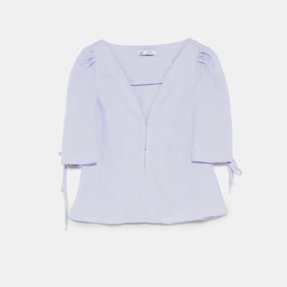 Zara Tops - Zara Blue Blouse